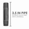 Ace Trading - Nipple STZ Industries 3/8 in. MIP each X 3/8 in. D MIP Black Steel 3-1/2 in. L Nipple 308UP38X312 - alternate 7